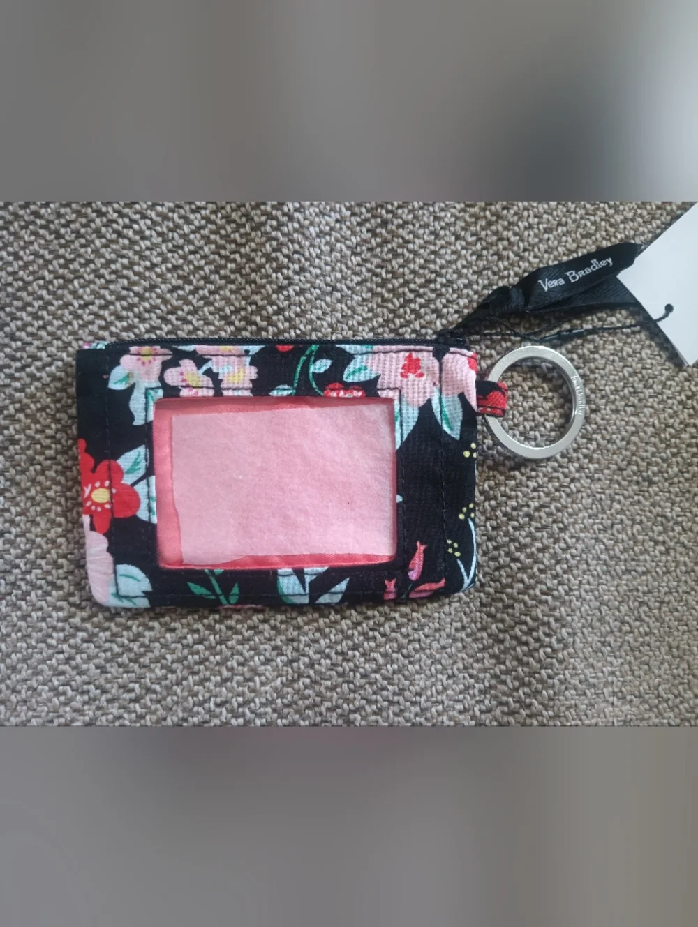 NWT Vera Bradley Zip ID Coin Purse Keychain - Picture 4 of 6